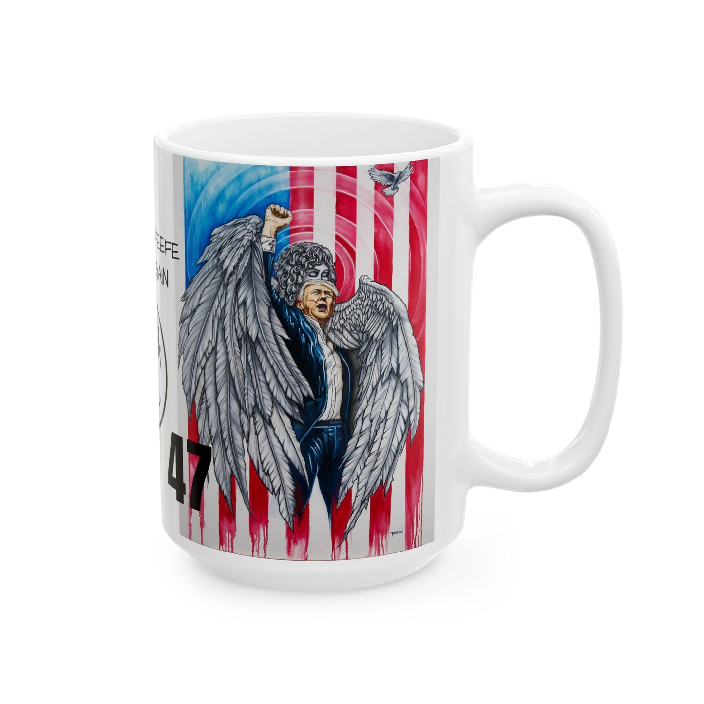 Make Coffeefe Great Again! 45-47 Ceramic Mug, (11oz, 15oz)