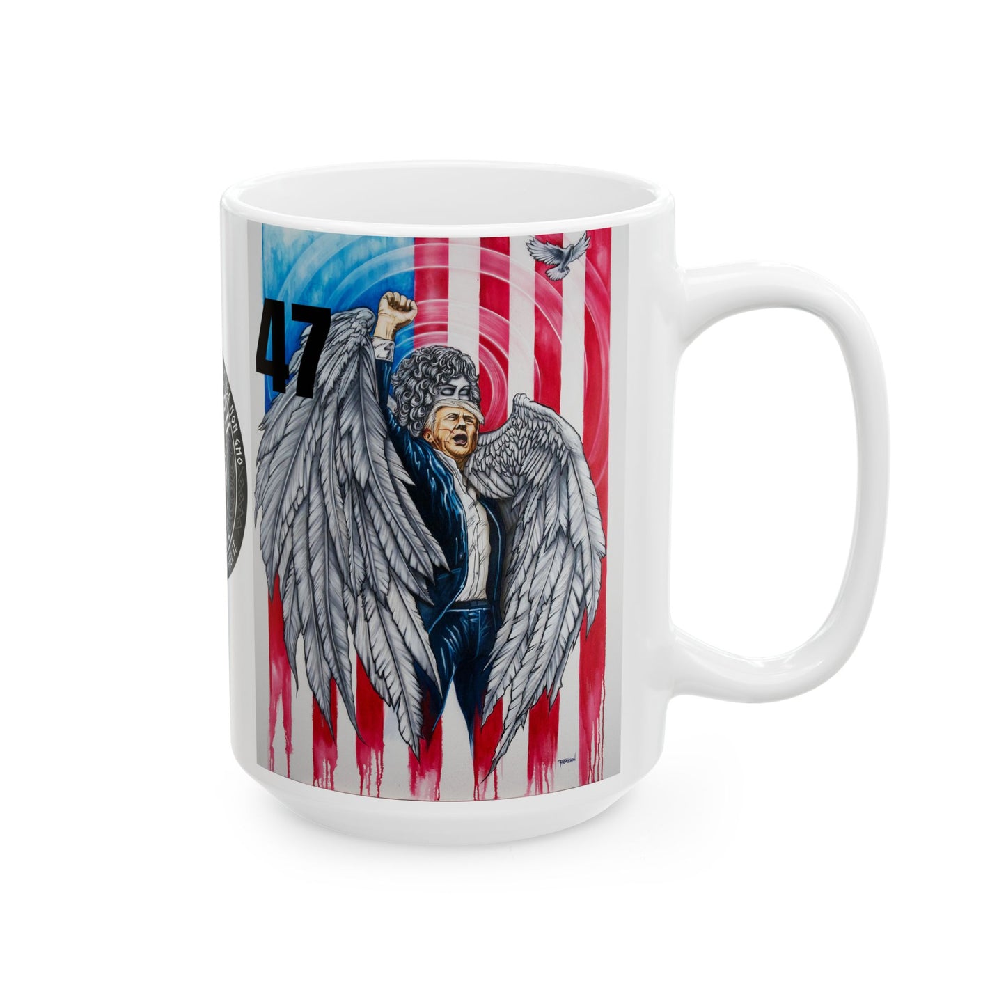 Make Coffeefe Great Again!  45-47 Ceramic Mug, (11oz, 15oz)