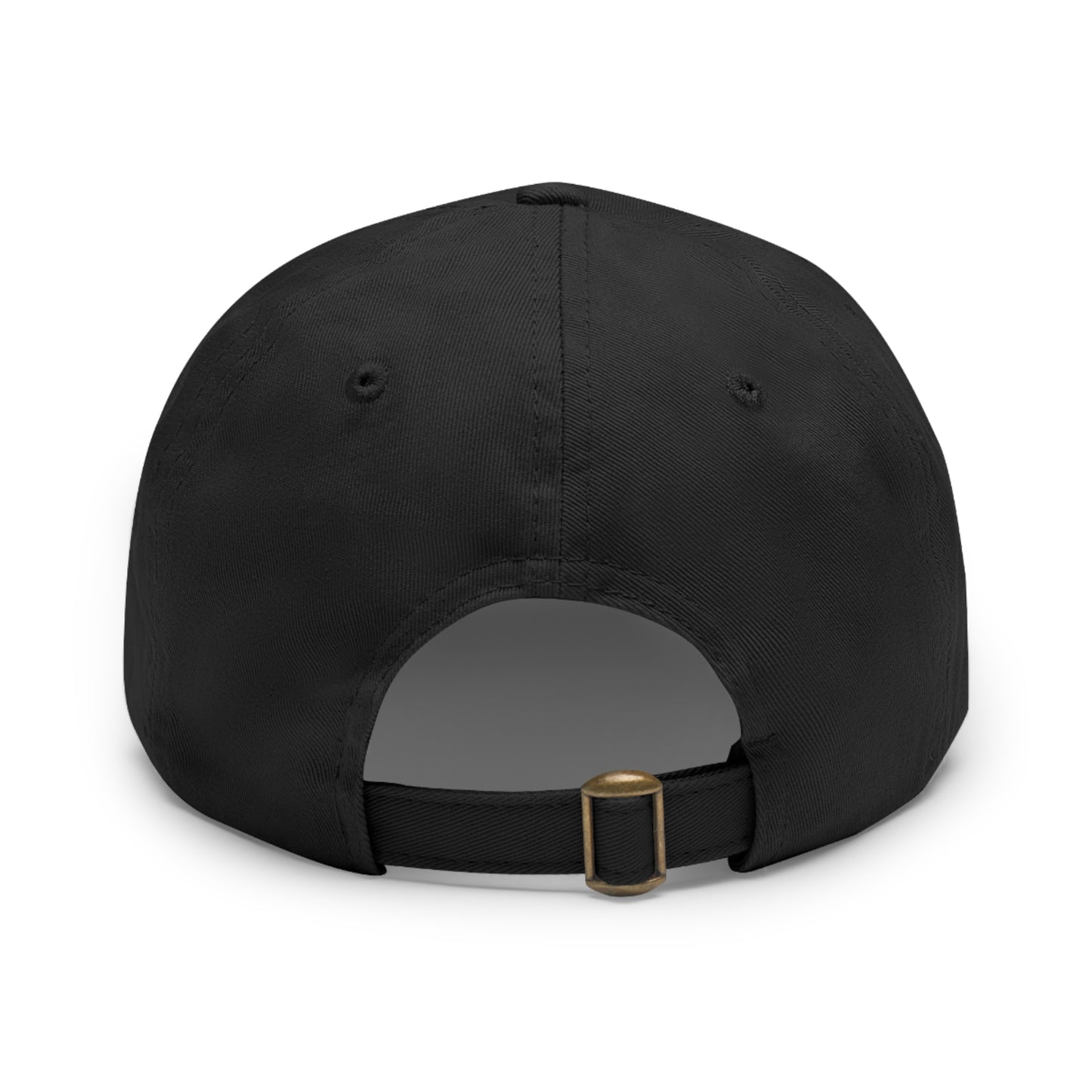 Dad (or Mom) Hat with Leather Patch (Round)