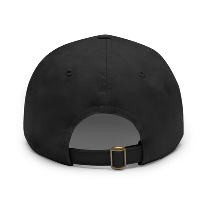 Dad (or Mom) Hat with Leather Patch (Round)