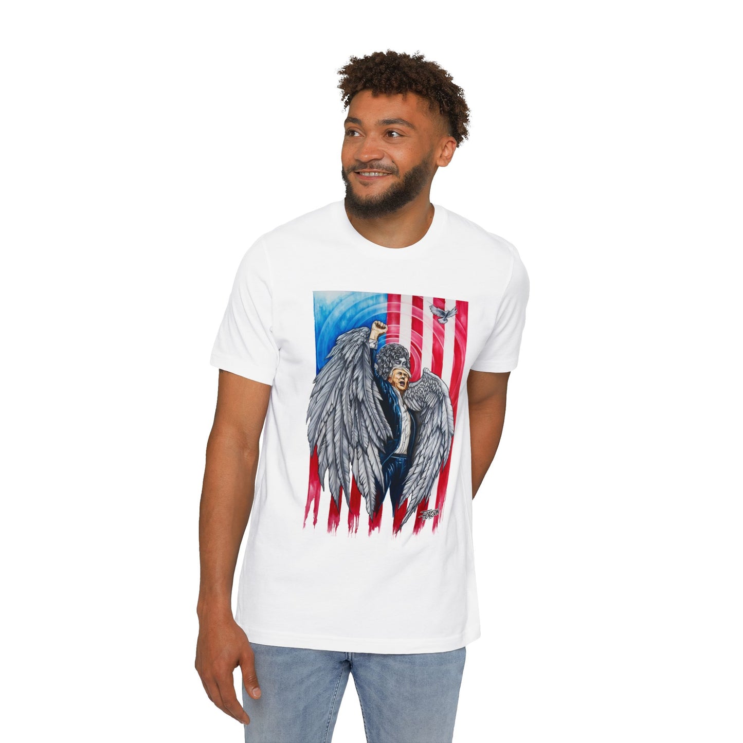 Divine Providence Original Art By Thoreson USA-Made Unisex Short-Sleeve Jersey T-Shirt