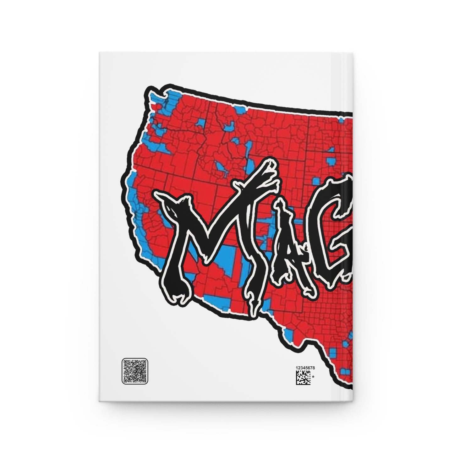 Hardcover Journal — USA RED WAVE Map Graphic with 'MAGALIFE'