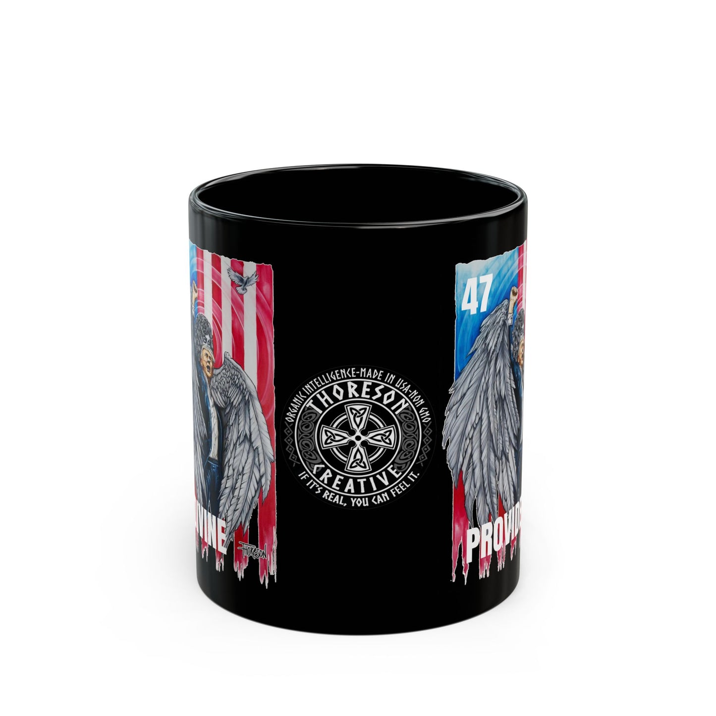 'Divine Providence 45-47' Black Mug