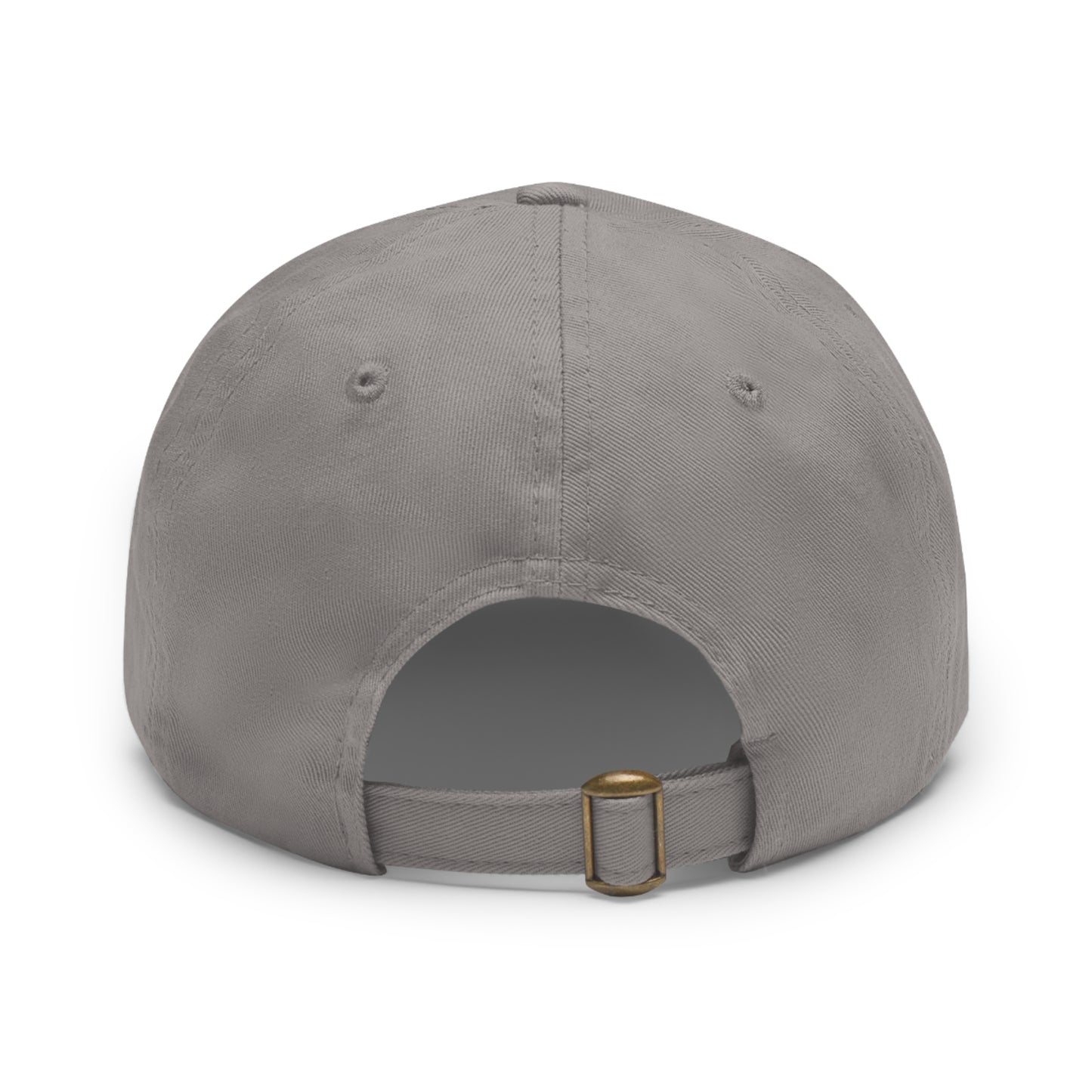 Dad (or Mom) Hat with Leather Patch (Round)