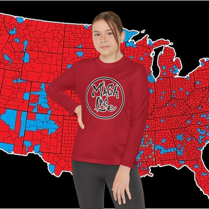 MAGA Life- Common Sense Supporter-Youth Long Sleeve Competitor Tee