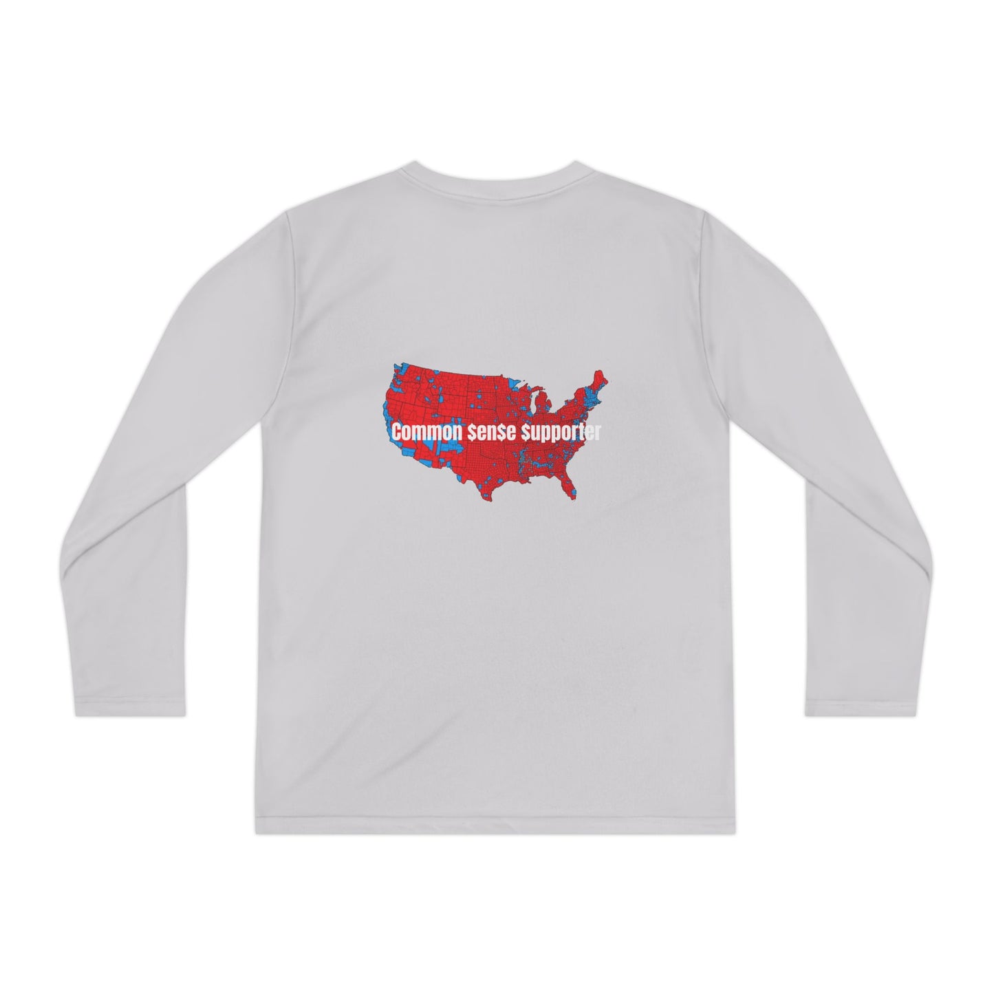 MAGA Life- Common Sense Supporter-Youth Long Sleeve Competitor Tee