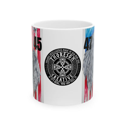 Make Coffeefe Great Again!  45-47 Ceramic Mug, (11oz, 15oz)