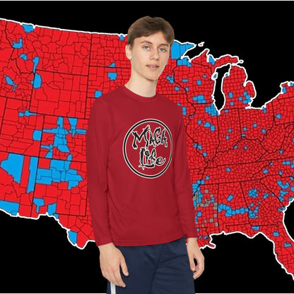 MAGA Life- Common Sense Supporter-Youth Long Sleeve Competitor Tee