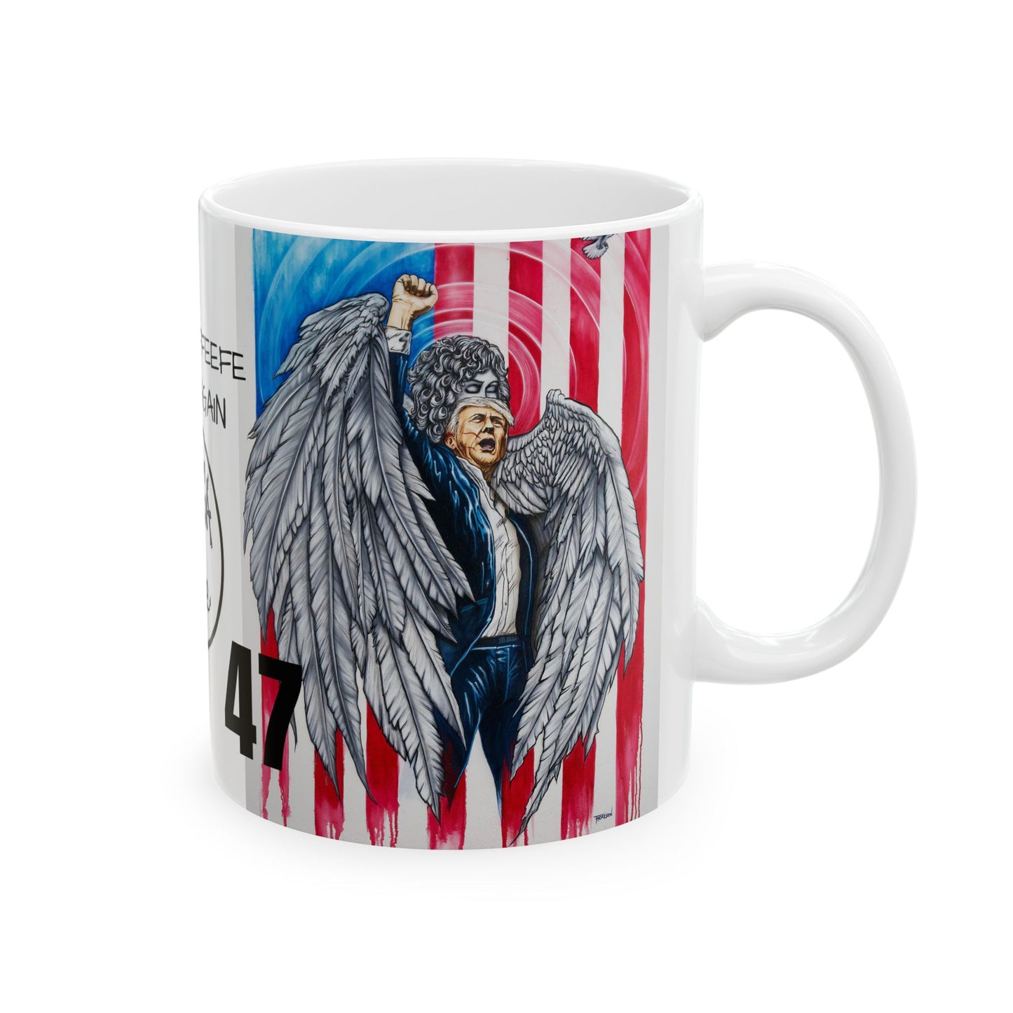 Make Coffeefe Great Again!  45-47 Ceramic Mug, (11oz, 15oz)