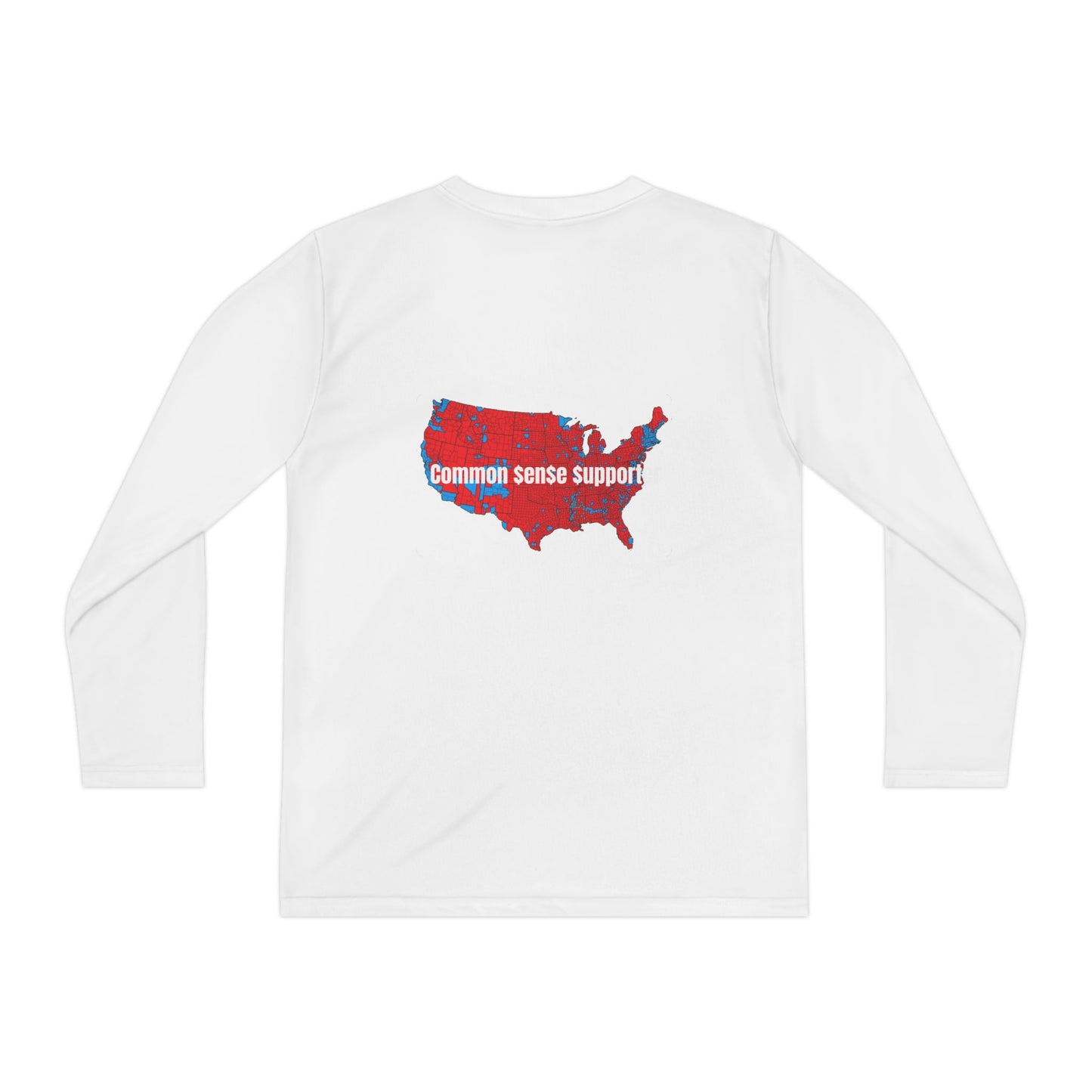 MAGA Life- Common Sense Supporter-Youth Long Sleeve Competitor Tee