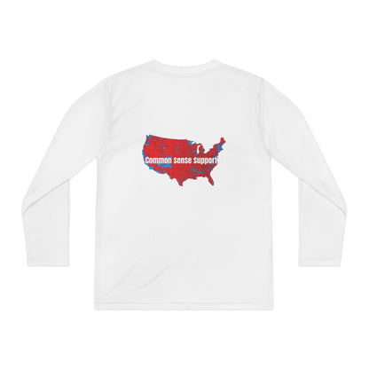 MAGA Life- Common Sense Supporter-Youth Long Sleeve Competitor Tee
