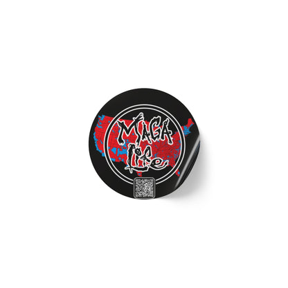 'Maga Life' Round Sticker Label Rolls