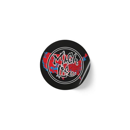 'Maga Life' Round Sticker Label Rolls
