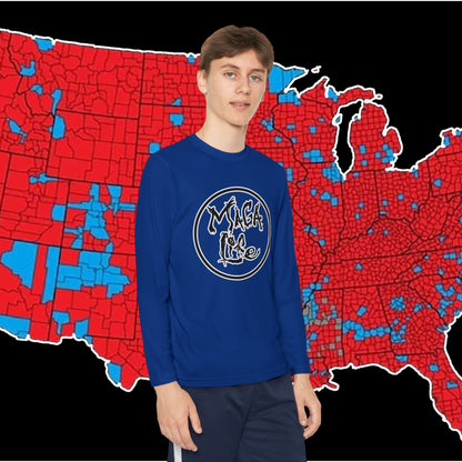 MAGA Life- Common Sense Supporter-Youth Long Sleeve Competitor Tee