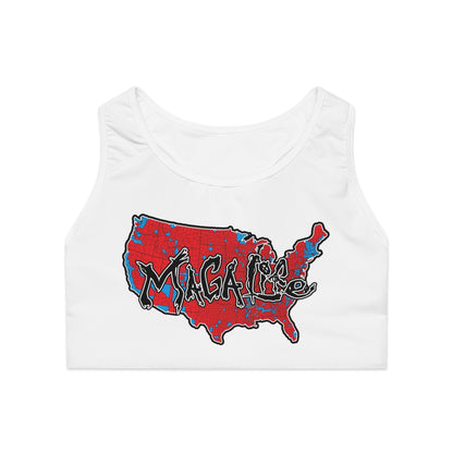 MAGA Life Sports Bra (AOP)