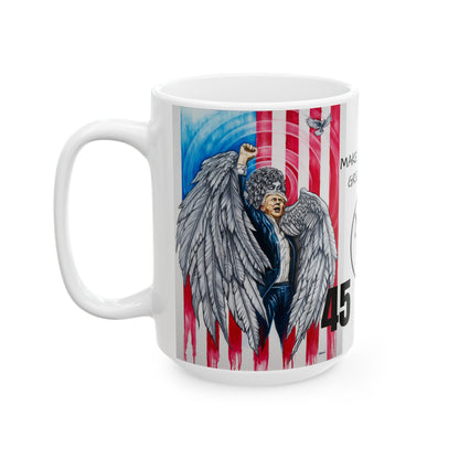 Make Coffeefe Great Again!  45-47 Ceramic Mug, (11oz, 15oz)