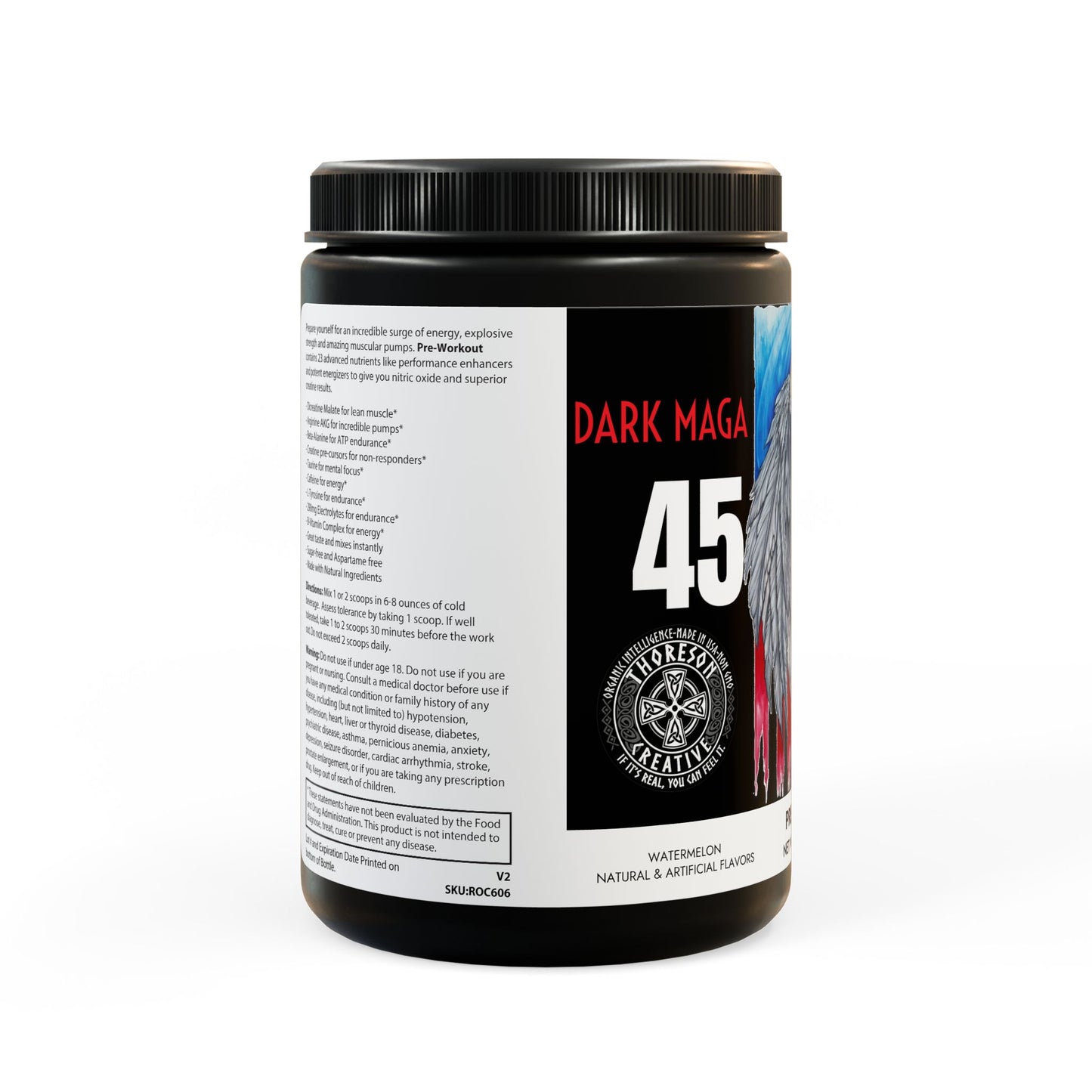 DARK MAGA Pre-Workout Supplement, Watermelon (300g, 10.58oz)