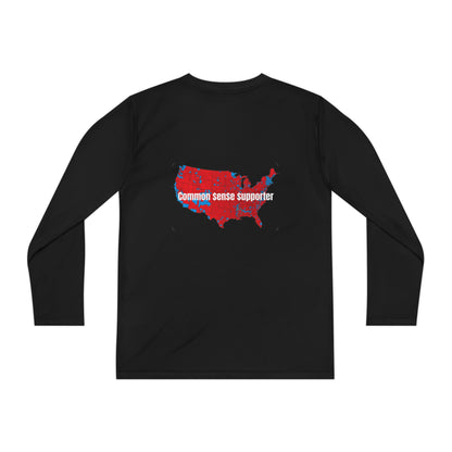 MAGA Life- Common Sense Supporter-Youth Long Sleeve Competitor Tee